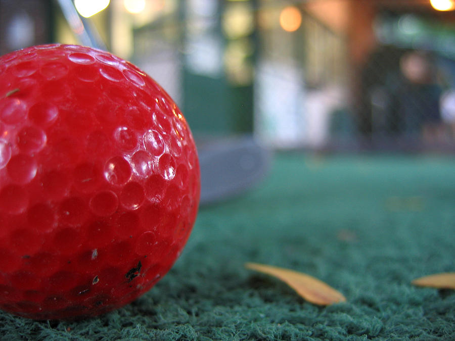 Red Ball Photograph by Laura Kinker