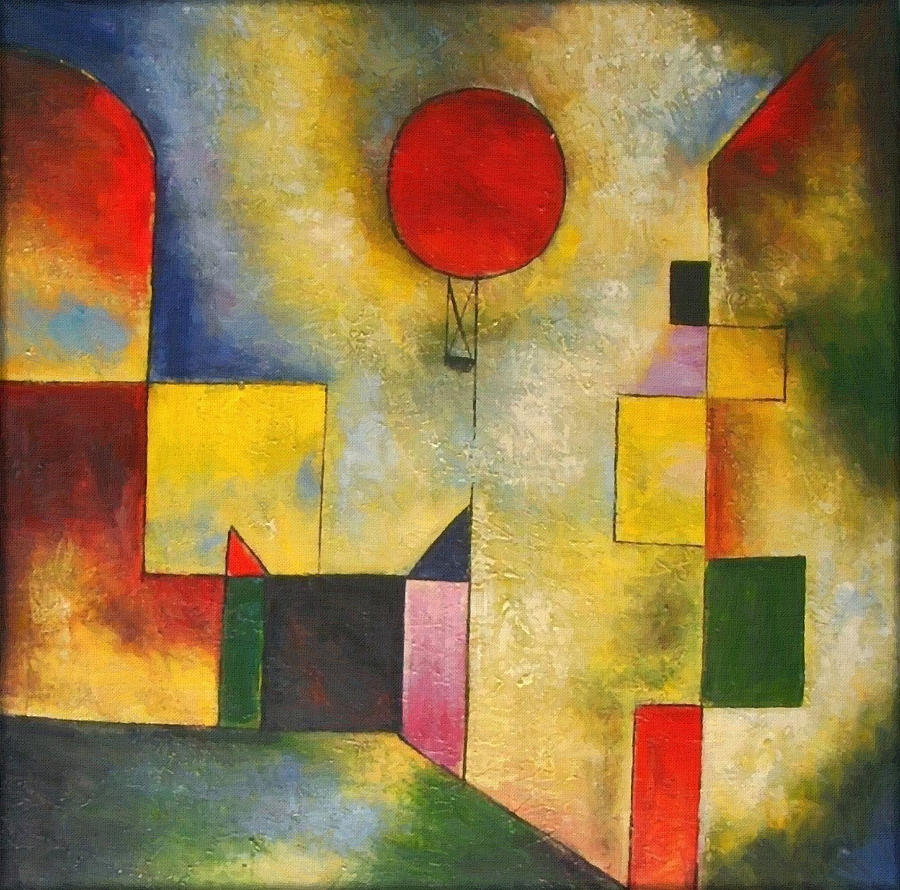 Red Balloon Painting by Paul Klee