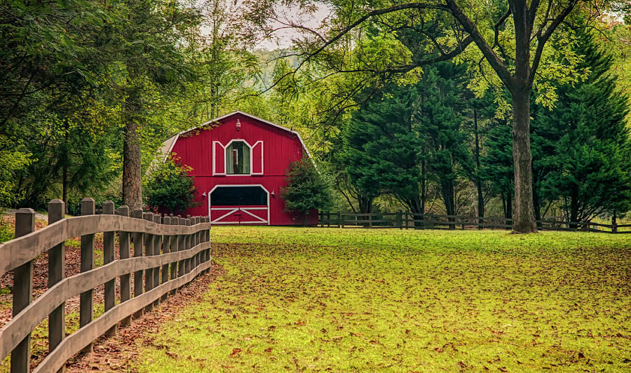 Red Barn 2 Photograph by Mick Burkey