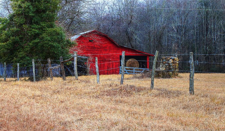 Red Barn A Long The Way Photograph by Carol Montoya