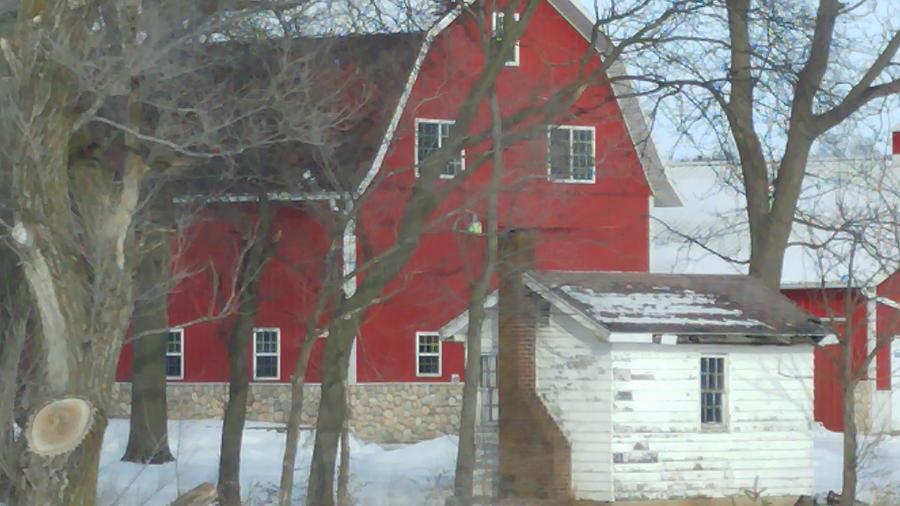 Red Barn Photograph by Becky Kurth