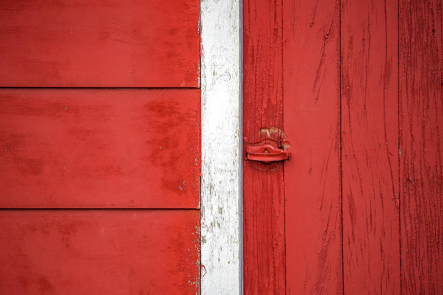 Red Barn Boards Photograph by Todd Klassy