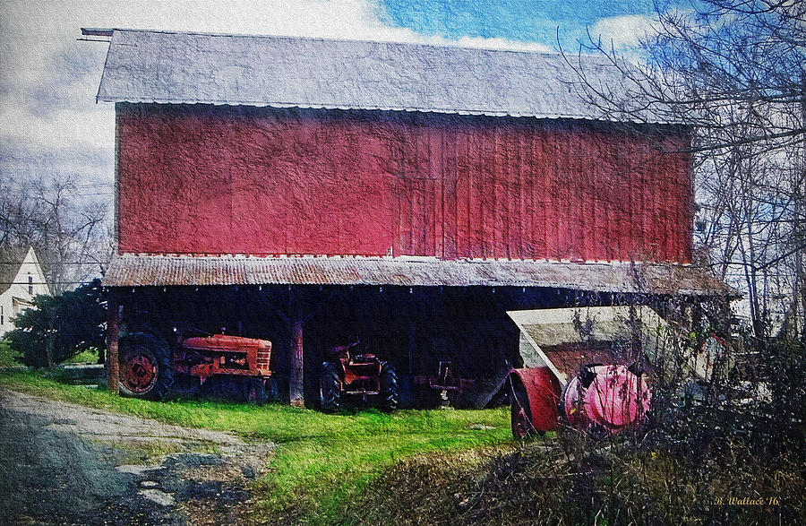 Red Barn Photograph by Brian Wallace