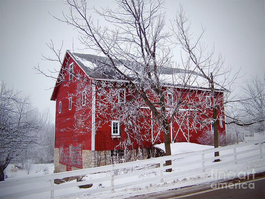 Red Barn Circa 1876 Photograph by Sue Stefanowicz