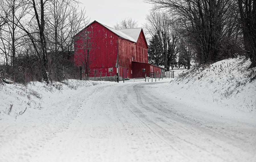 Red Barn Photograph by Deborah Penland
