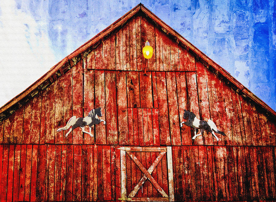 Red Barn Photograph by Diana Powell