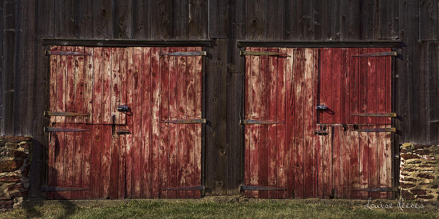 Red Barn Doors Photograph by Louise Reeves | Fine Art America