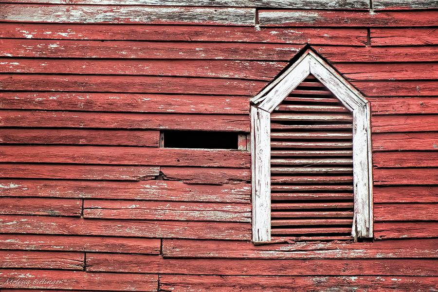 Red Barn Gable Vent Photograph by Melissa Bittinger