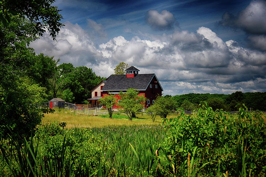 Red Barn Hill Photograph by Tricia Marchlik