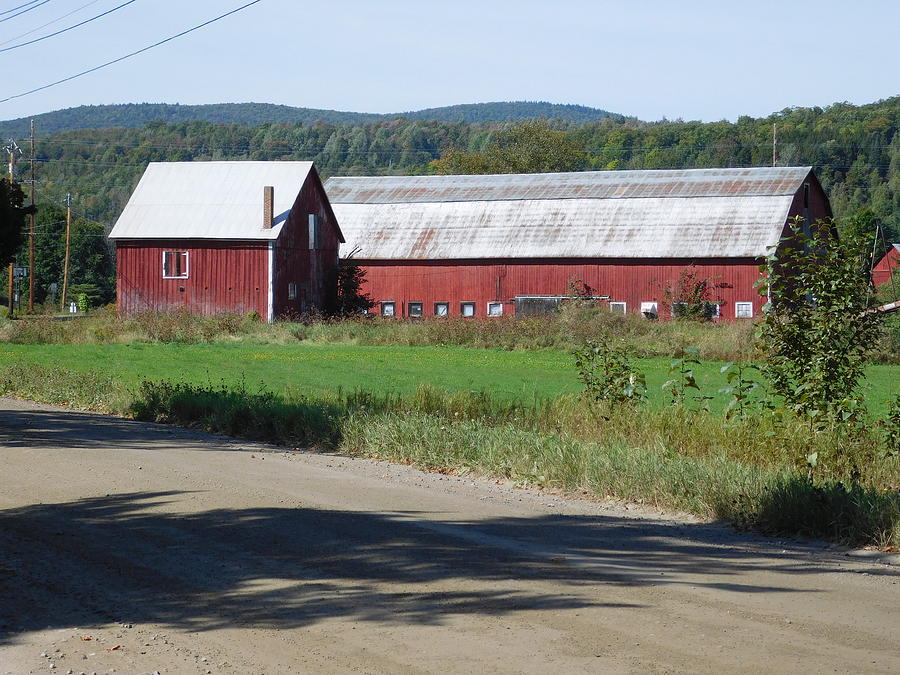 Red Barn in Coventry Vermont Photograph by Catherine Gagne