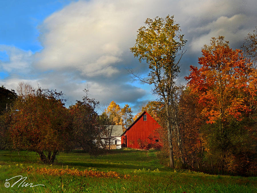 Red Barn in Piermont New Hampshire Photograph by Nancy Griswold