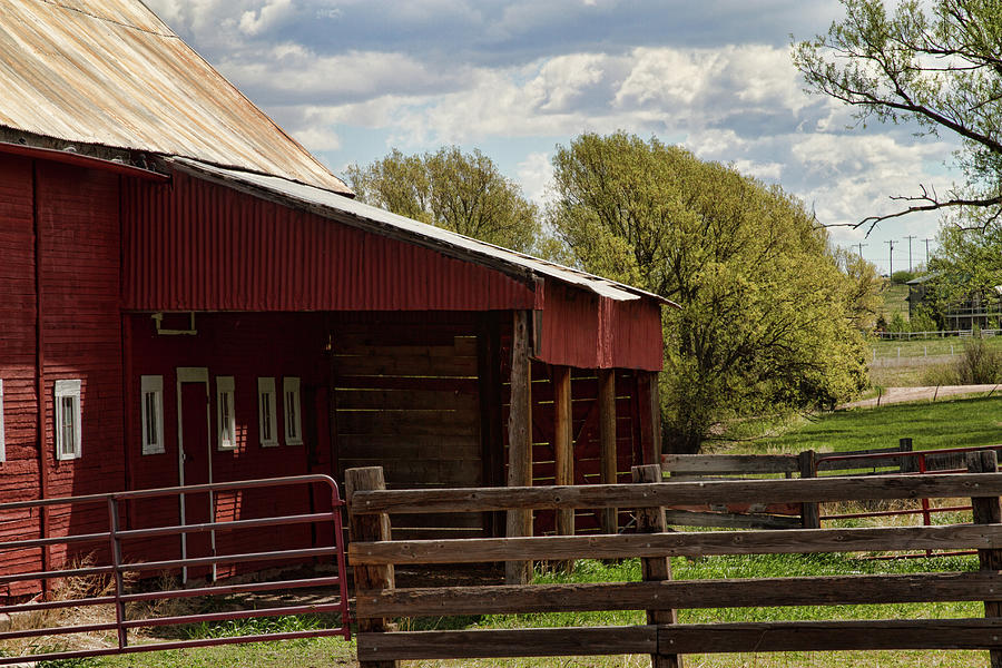 Red Barn in Springtime Photograph by Alana Thrower