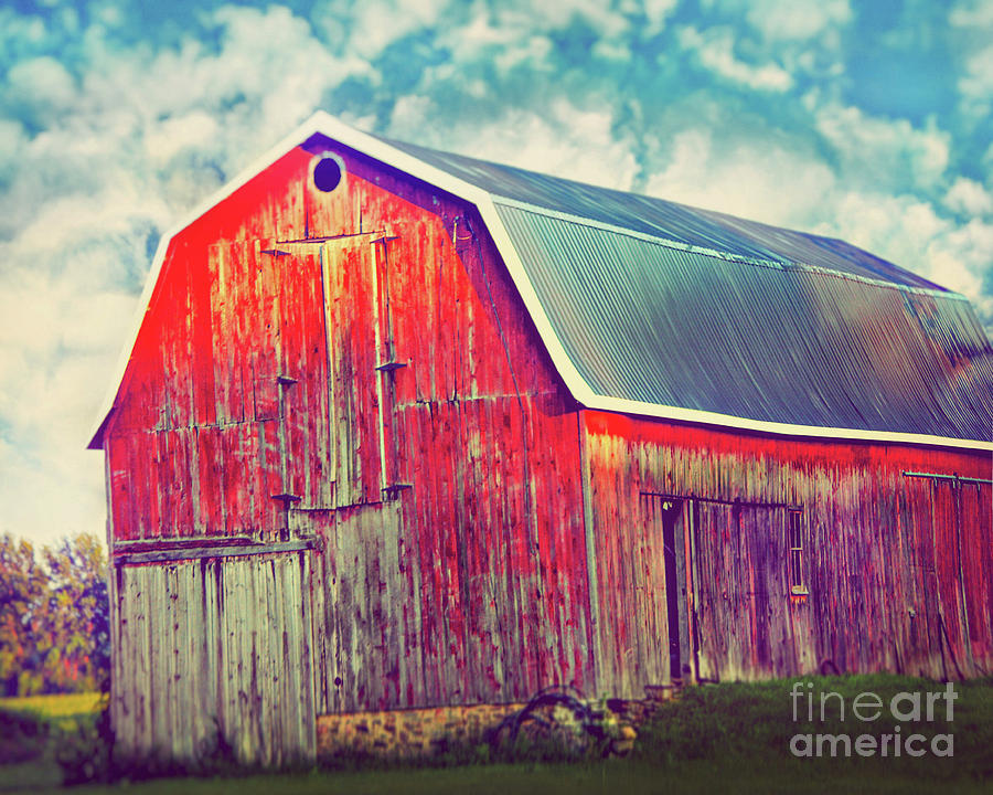 Farm Photograph - Red Barn by Janelle Tweed