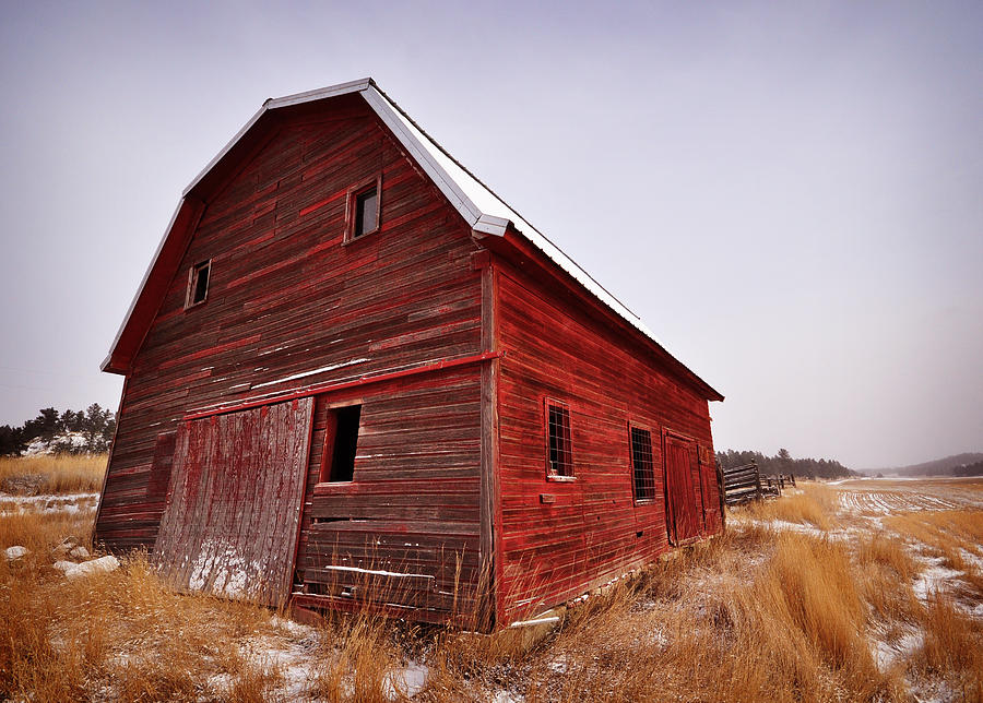 Red Barn Photograph by Jedediah Hohf