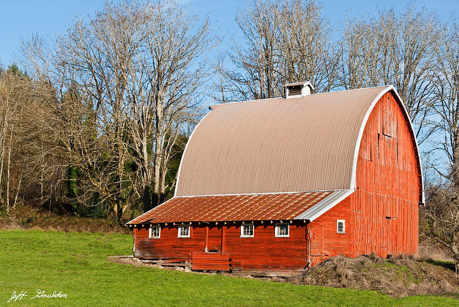 Red Barn Photograph by Jeff Goulden