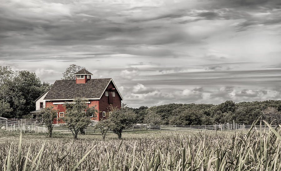 Red Barn Photograph by Mick Burkey