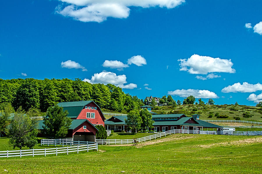 Spring Photograph - Red Barn On Hoyt Road by Bill Gallagher