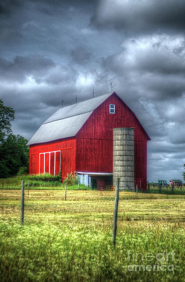 Red Barn Photograph by Randy Pollard