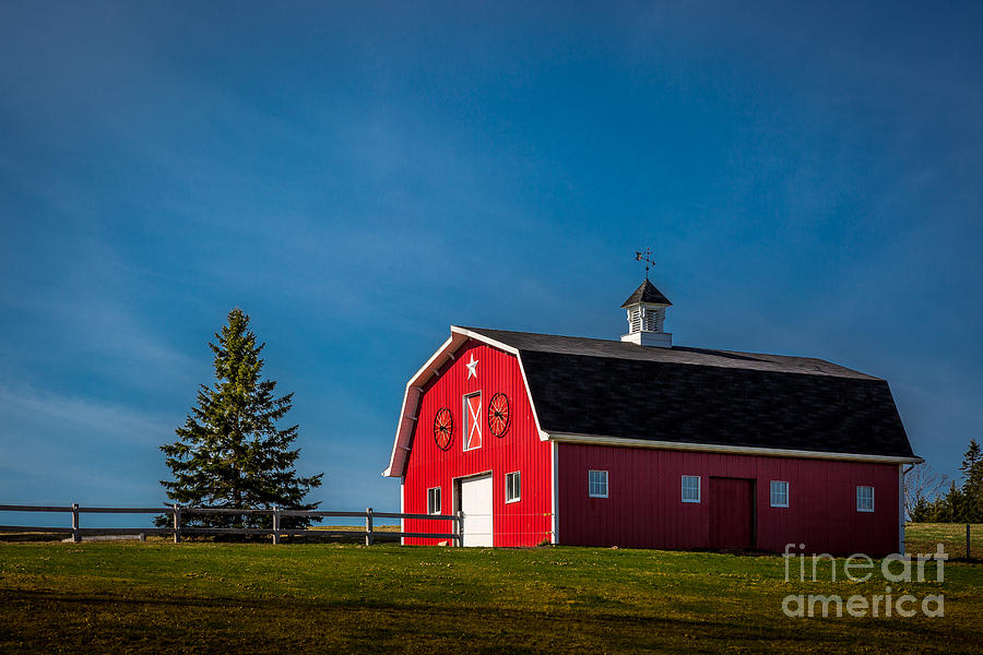 Red Barn Photograph by Roger Monahan