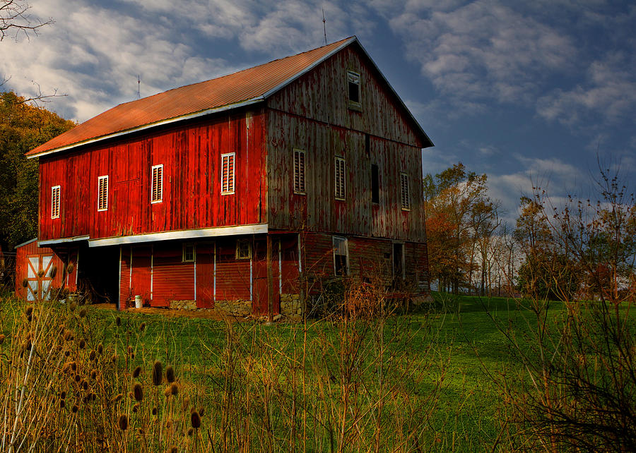 Red Barn Photograph by Sharon Batdorf