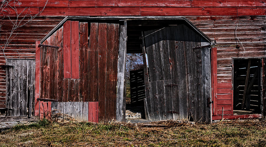 Red Barn Side Photograph