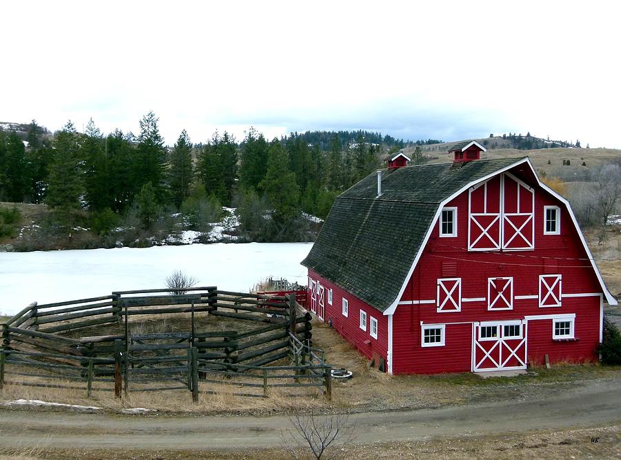 Red Barn Photograph by Will Borden