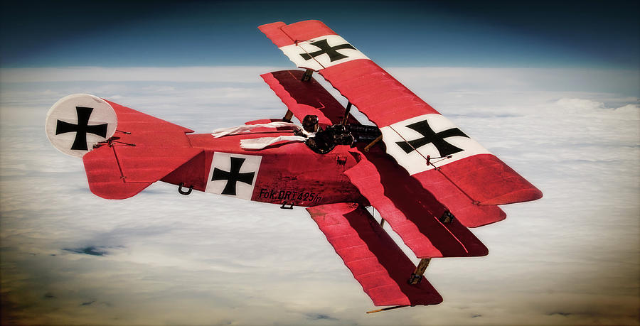 Red Baron Panorama - Lord of the Skies - Lomo Version Photograph by Weston Westmoreland