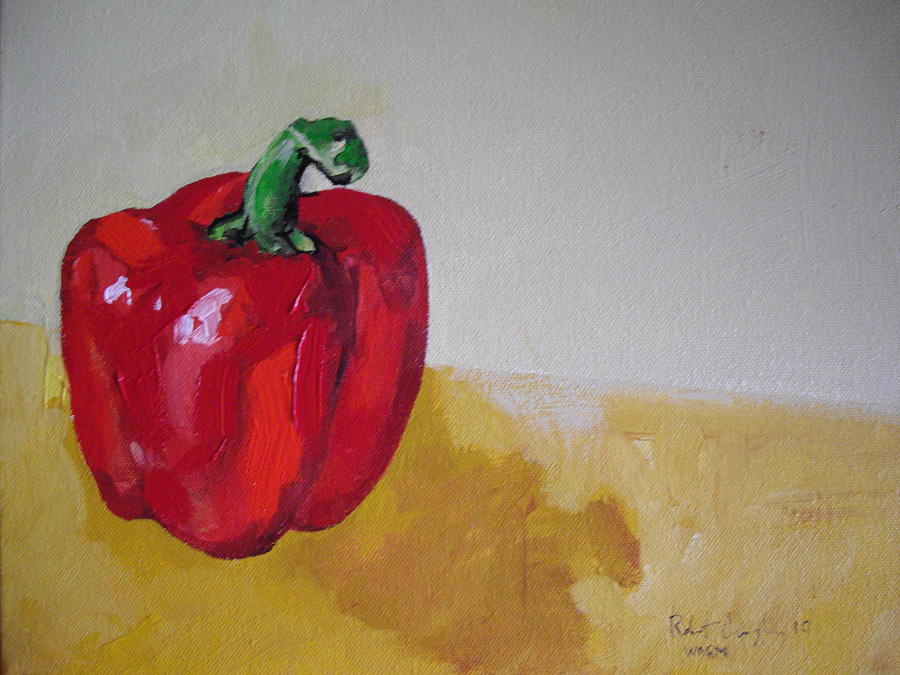 Vegetable Painting - Red Bell by Robert Cunningham
