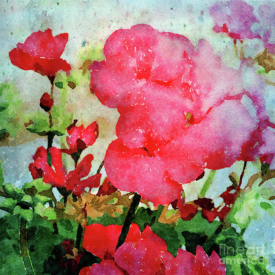 Flower Digital Art - Red by Betty LaRue
