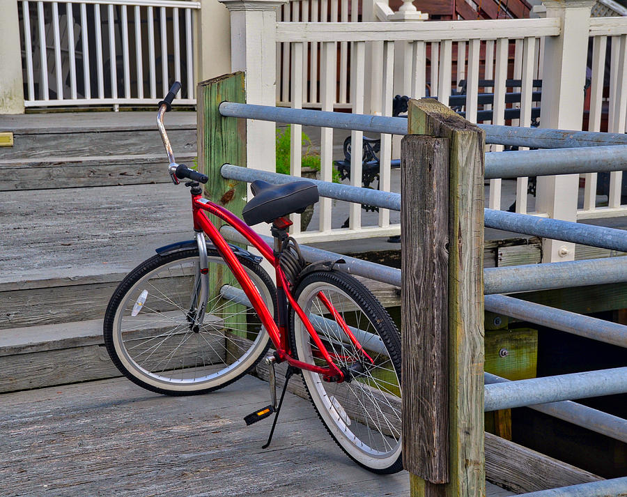 Red Bike Photograph by Linda Brown