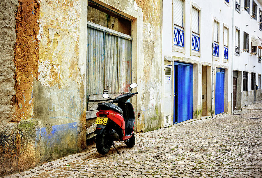 Motorbike Photograph - Red Bike by Marion McCristall