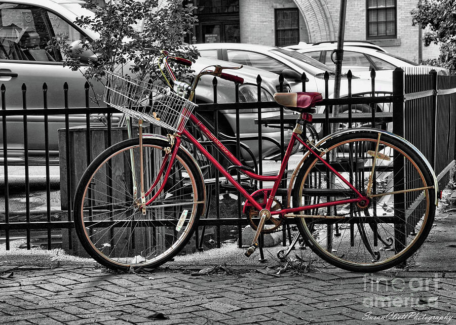 Red Bike Photograph by Susan Cliett