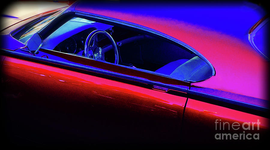 Red Blue Car Photograph by Joseph J Stevens