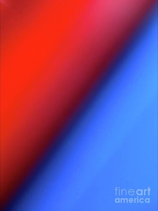 Abstract Photograph - Red Blue by CML Brown