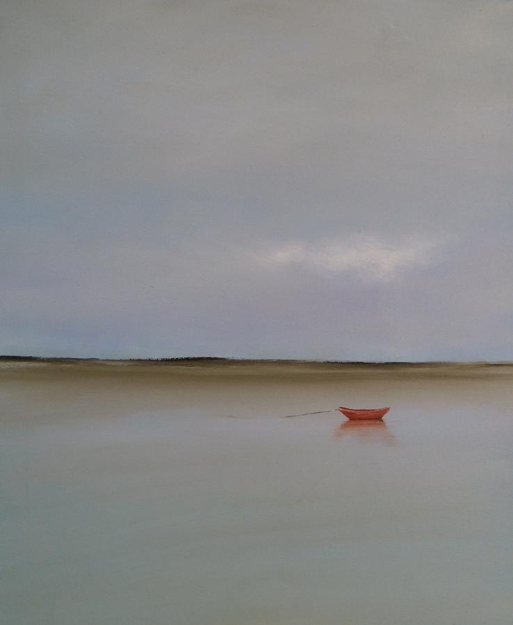 Red Boat Painting - Red Boat by Michael Marrinan