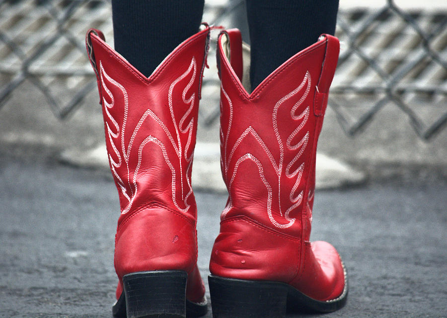 Red Boots Photograph by Lori Seaman