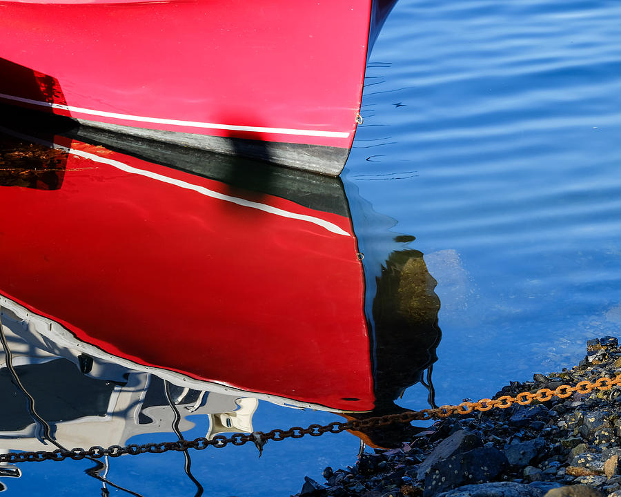Landscape Photograph - Red Bow Reflection by John McArthur