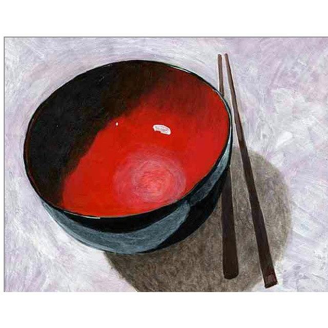 Beautiful Photograph - Red Bowl And Chop by Karyn Robinson