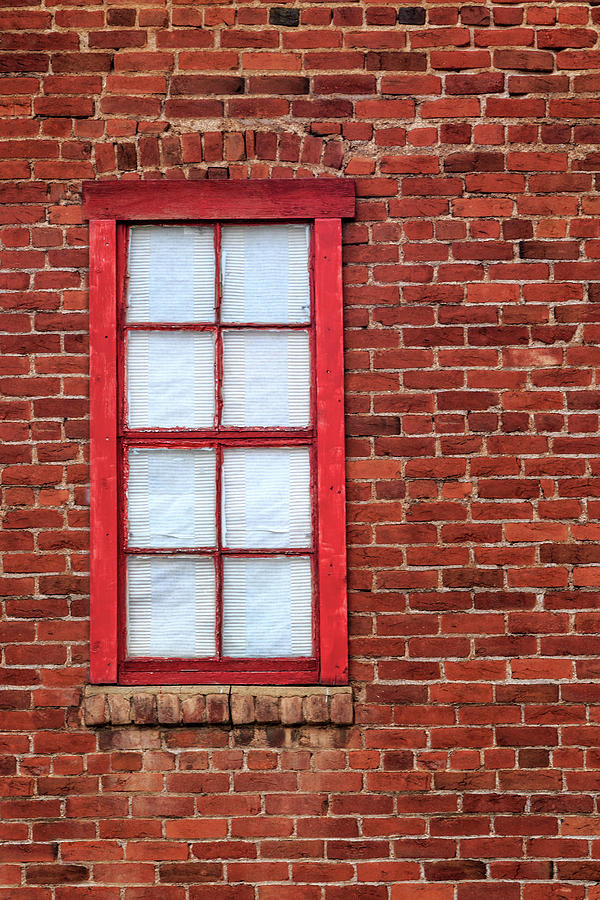 Red Brick And Window Photograph by James Eddy