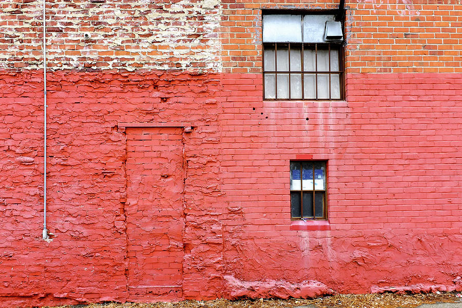 Red Brick Wall Downtown Hayward California Photograph by Kathy Anselmo ...