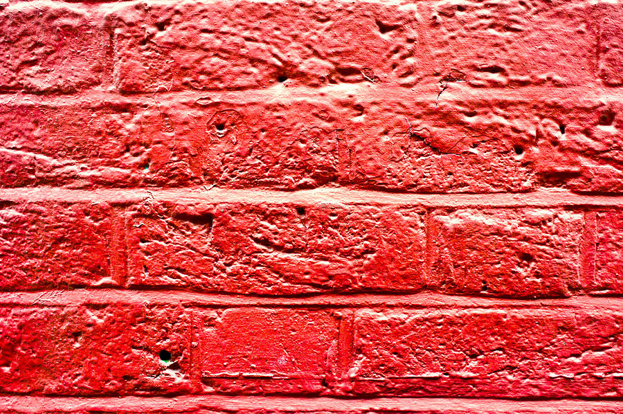 Red brick wall Photograph by Tom Gowanlock