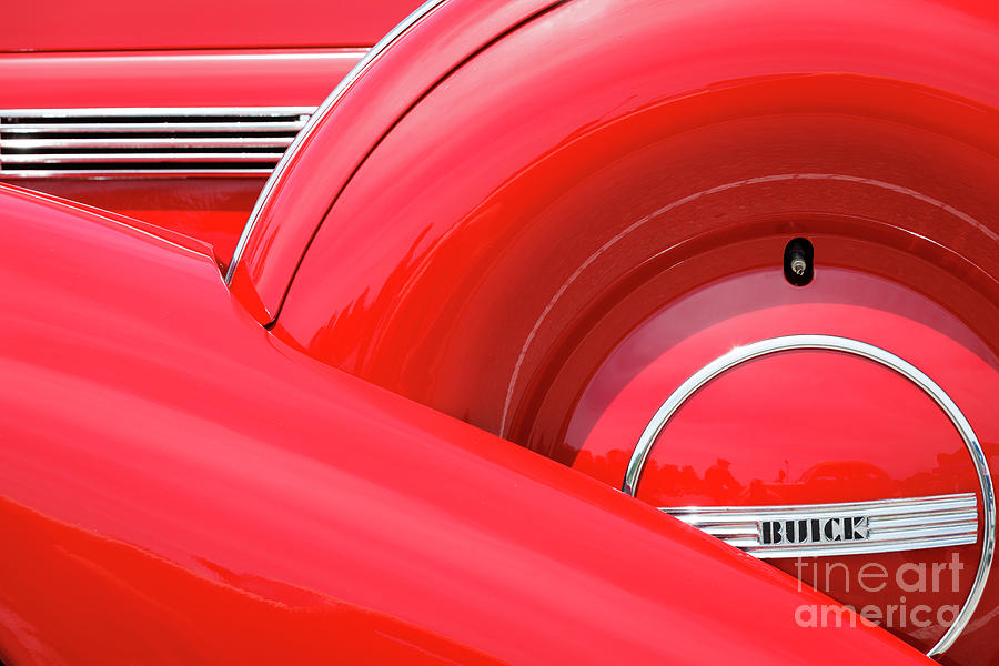 Red Buick Photograph by Dennis Hedberg