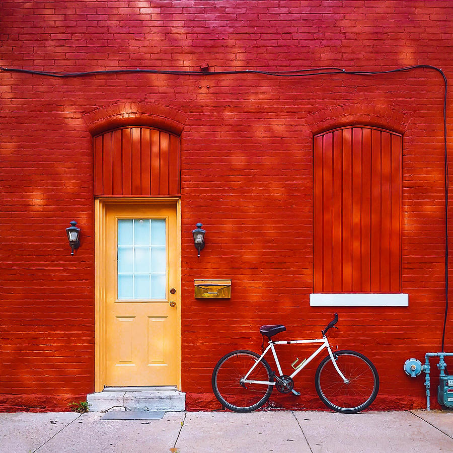 Red Building Photograph by Britten Adams