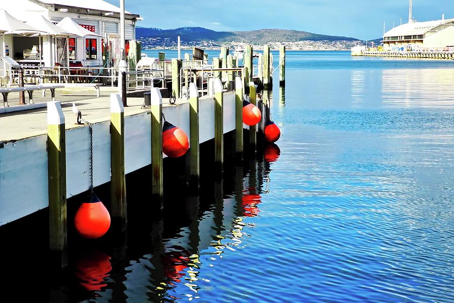 Red Bumpers in Hobart Photograph by Kirsten Giving