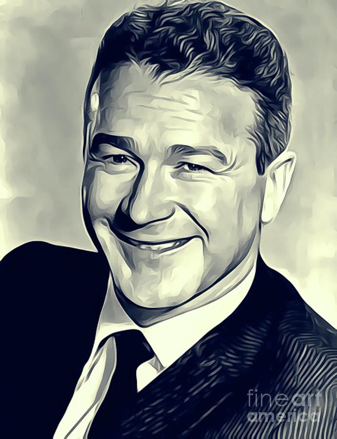 Red Buttons, Vintage Actor and Comedian Painting by Esoterica Art