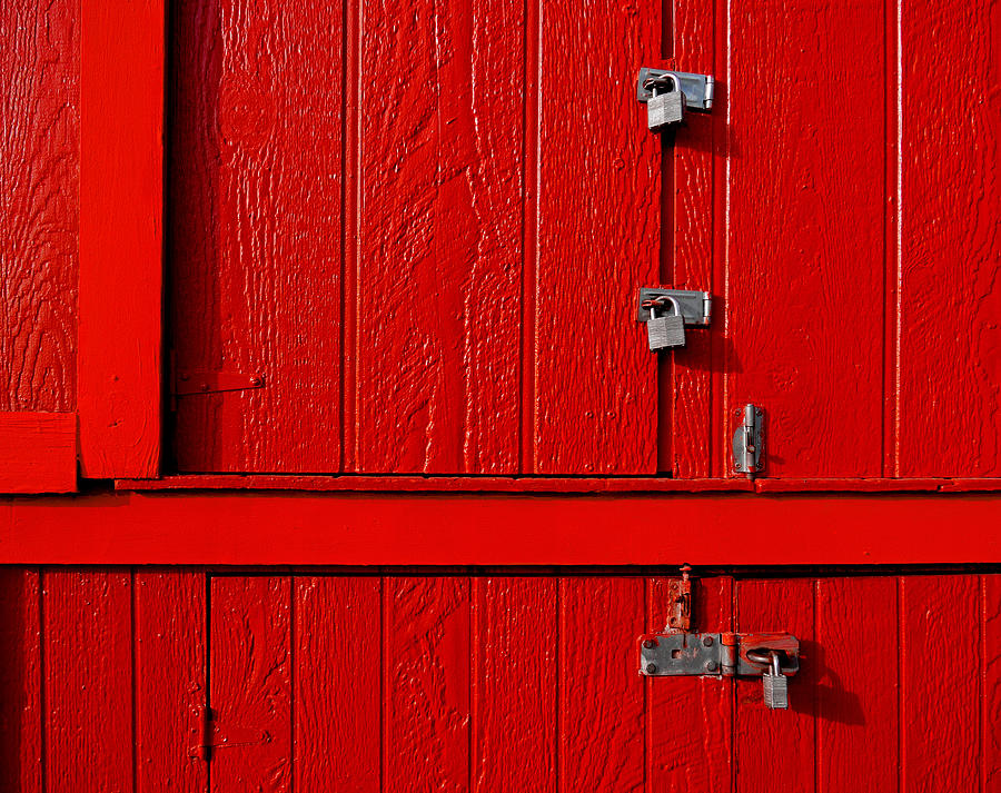 Abstract Photograph - Red Cabinet by Tianxin Zheng