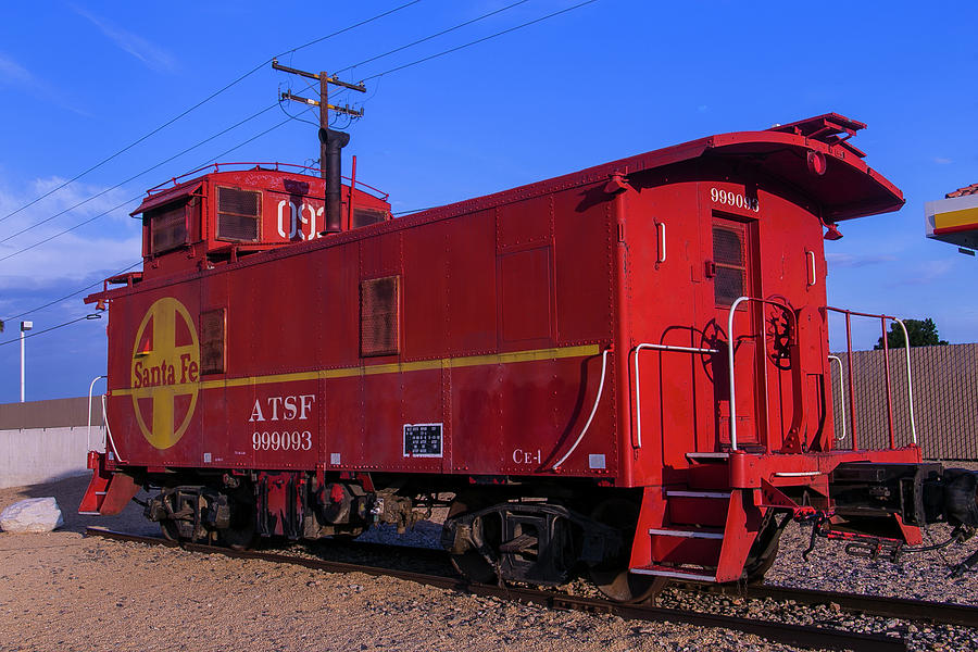 Red Caboose  Photograph by Garry Gay