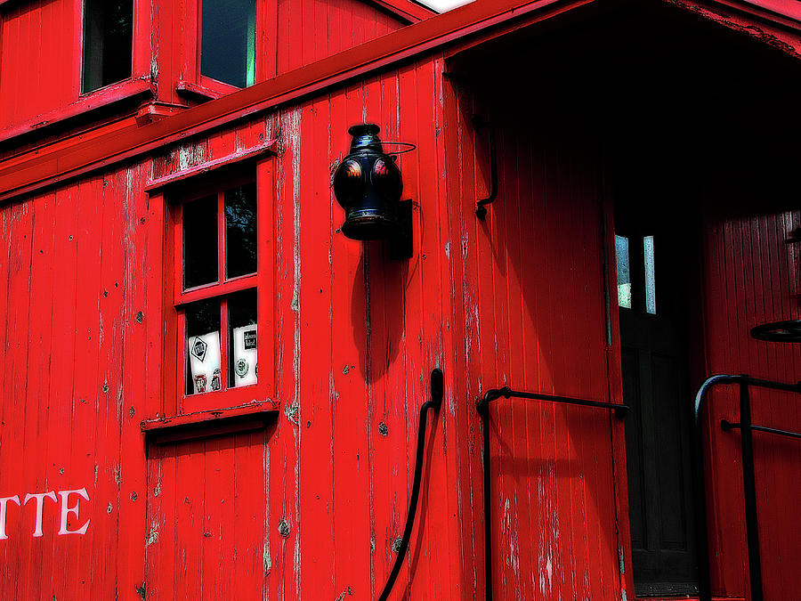 Red Caboose Photograph by Scott Hovind