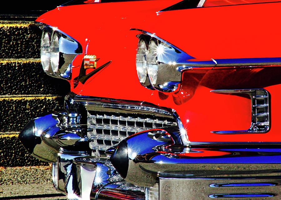 Red Cadillac Photograph by Brian Sereda