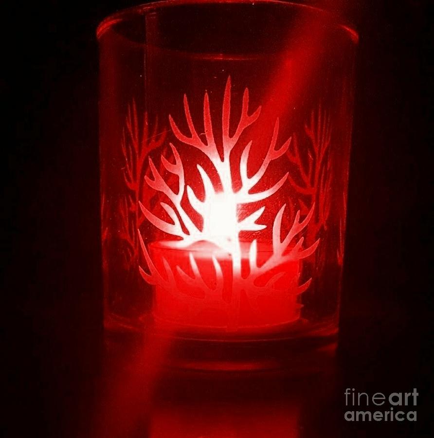 Red Candle Light Photograph